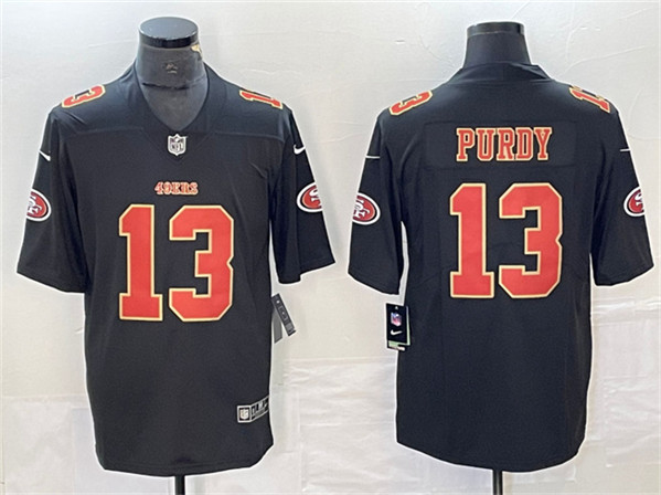 Men's San Francisco 49ers #13 Brock Purdy Black Vapor Untouchable Limited Stitched Football Jersey